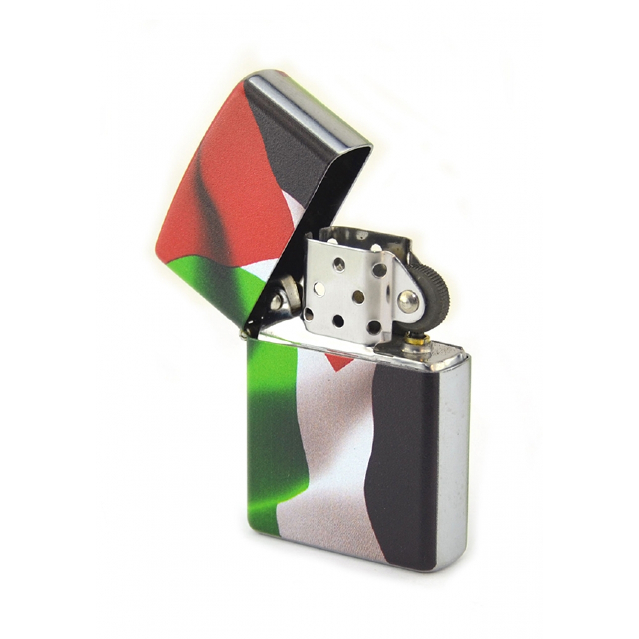 Filistin Bayrak Baskılı Çakmak (Krom)