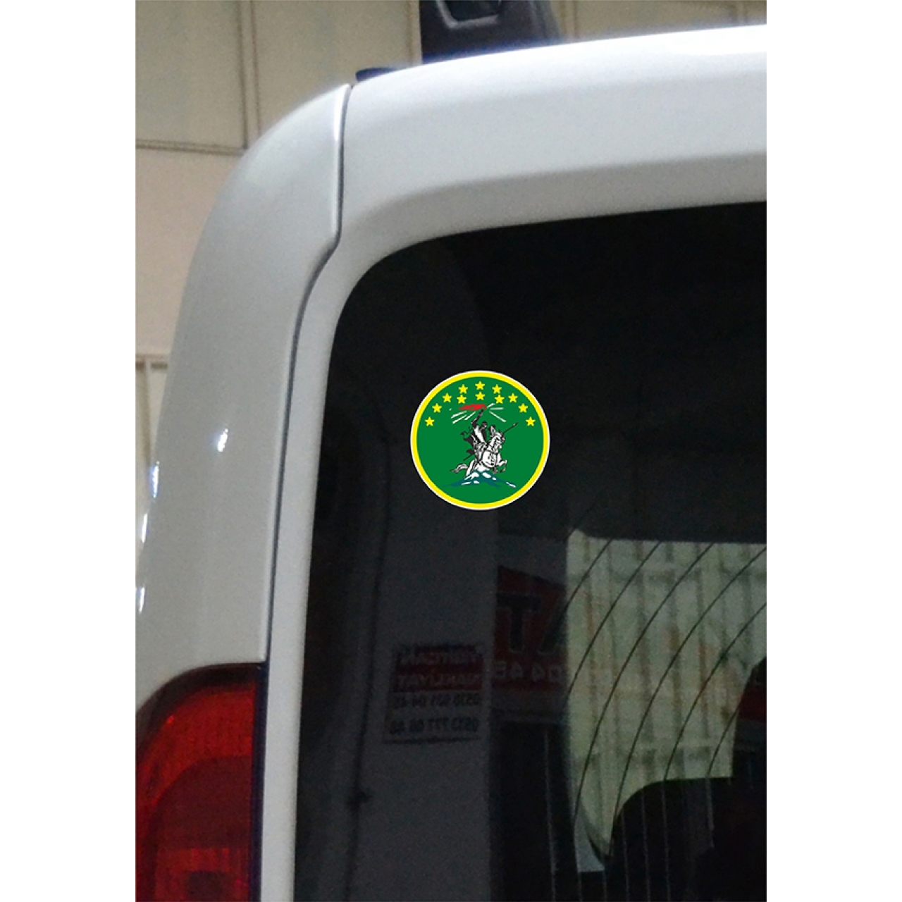 Nart Sosruko Color Sticker Etiket Yeşil - 9 cm