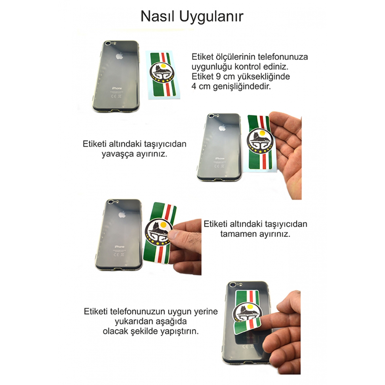 Çeçen Bayrak Telefon Tablet Etiketi