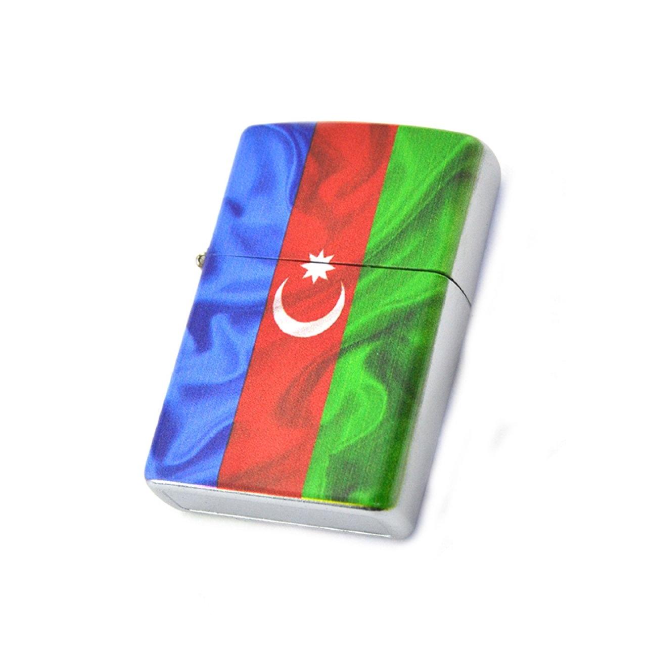 Azerbaycan Bayrak Baskılı Benzinli Çakmak