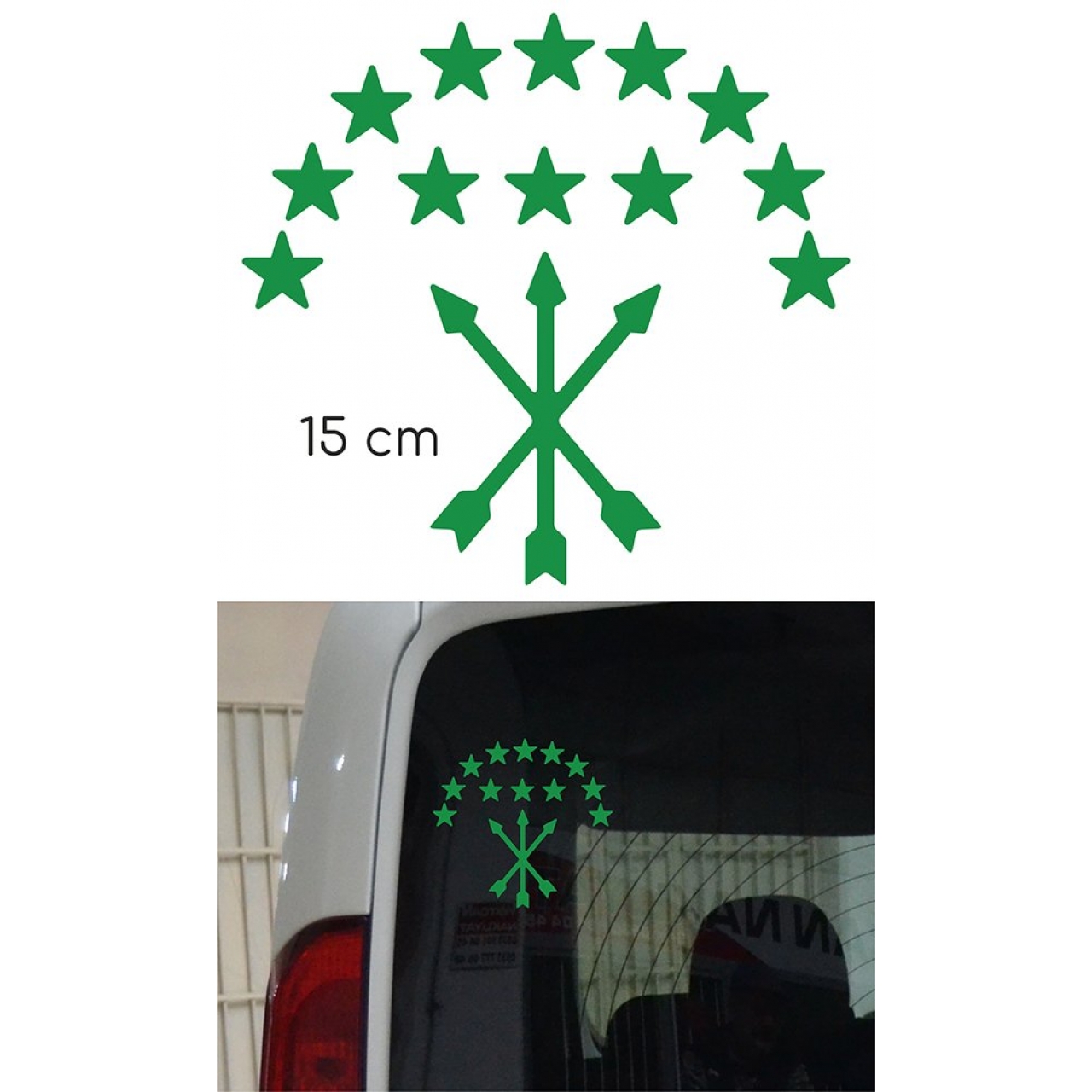 Adige Bayrak Folyo Etiket Yeşil 15 cm 