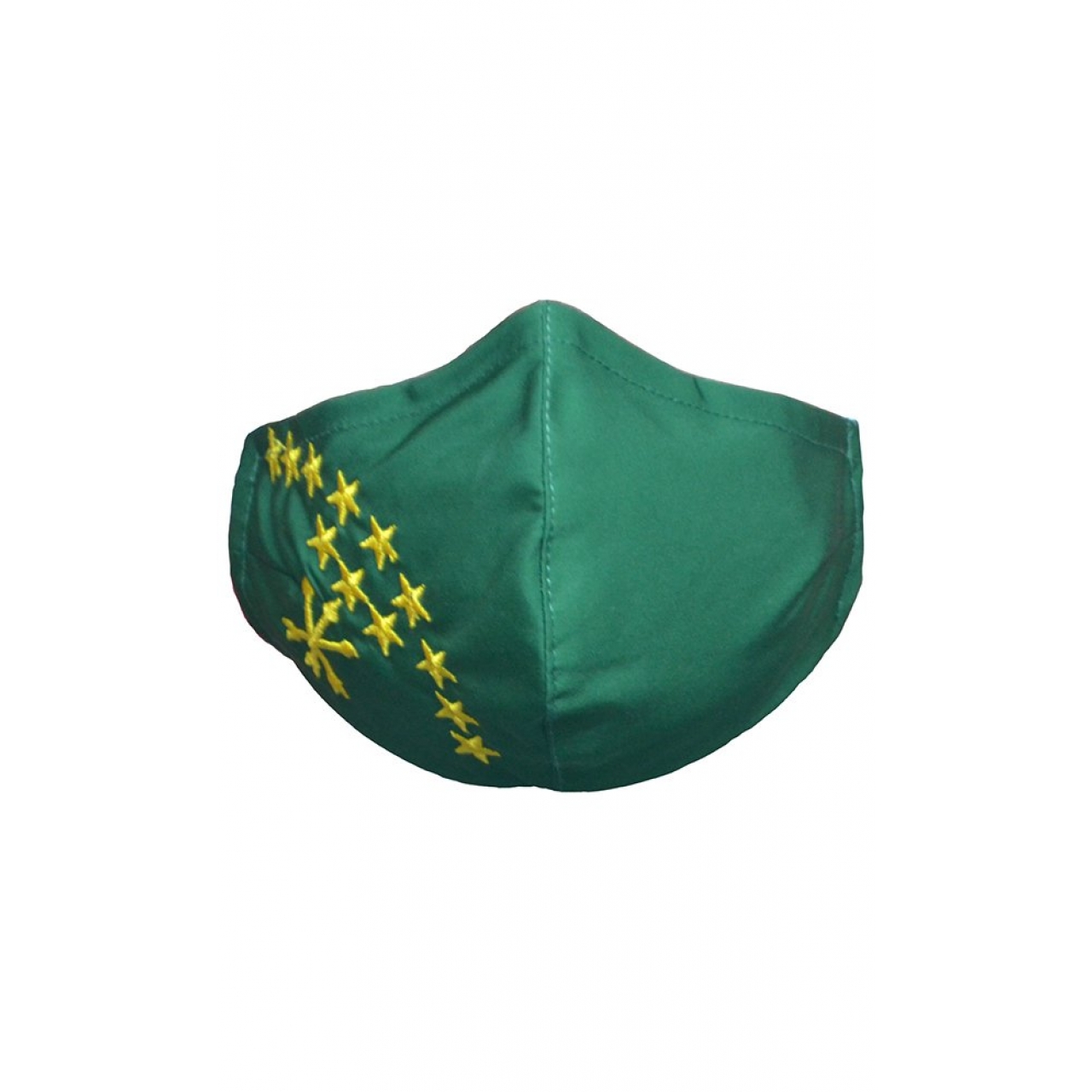 Adige Bayrak Nakışlı Maske (Yeşil)