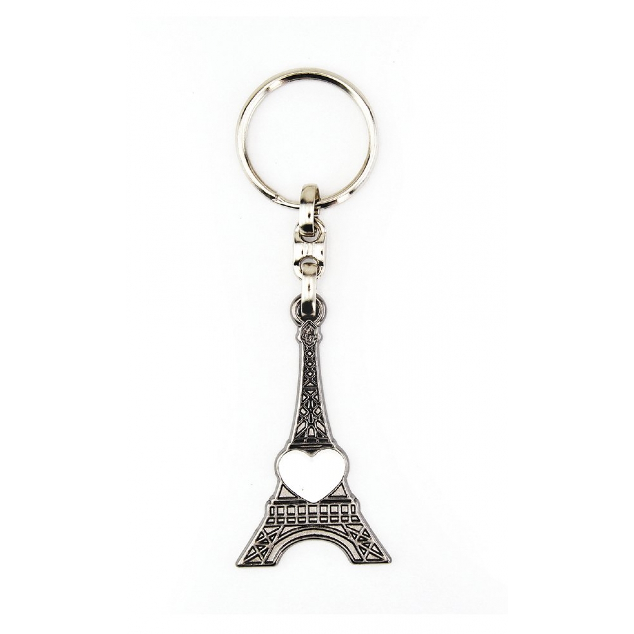 Paris Kule Beyaz Anahtarlık