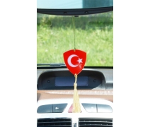 Türkiye Bayrak Ayna Süsü Kalkan 